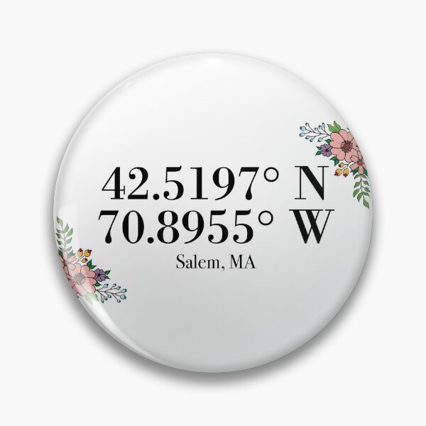 Item preview, Salem, MA Coordinates designed and sold by mynameisliana.