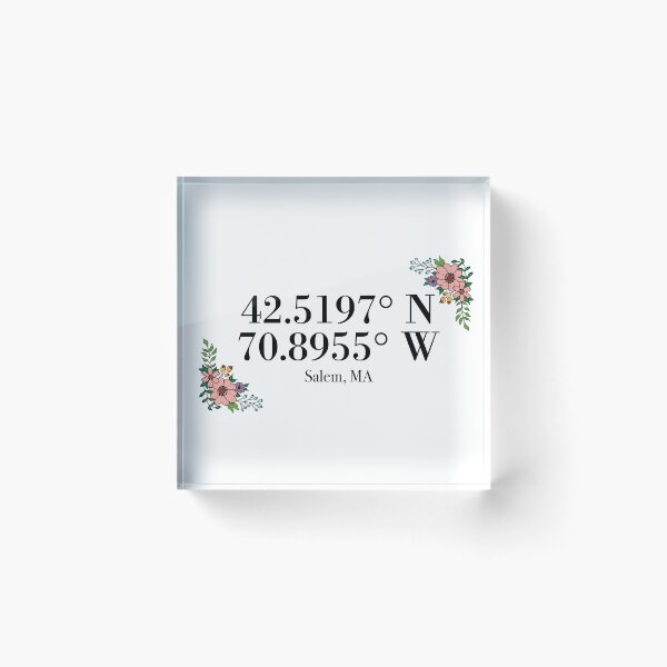 Item preview, Salem, MA Coordinates designed and sold by mynameisliana.