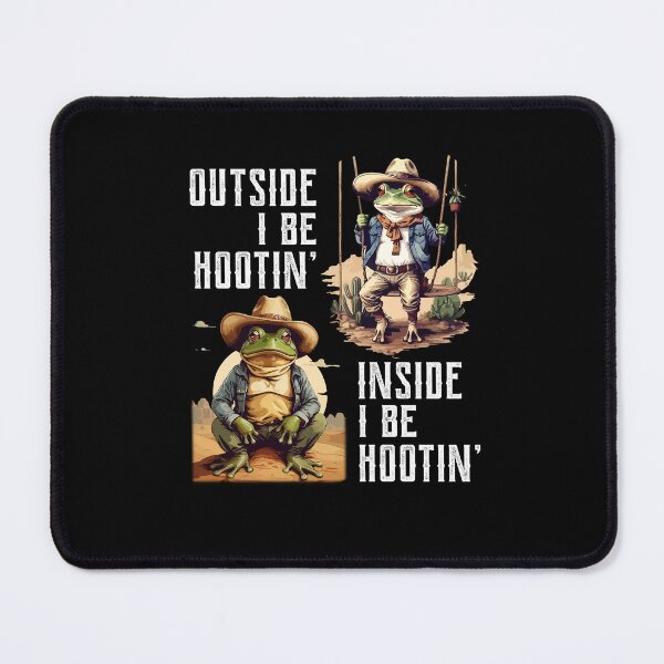 Item preview, Outside I Be Hootin Inside I Be Hollerin Funny Frog designed and sold by Dressed For Duty.