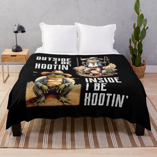Item preview, Outside I Be Hootin Inside I Be Hollerin Funny Frog designed and sold by Dressed For  Duty.