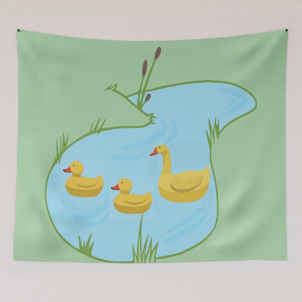 Item preview, Rubber Duck Duck Goose: Playful Pond Scene designed and sold by FaeryNuff.