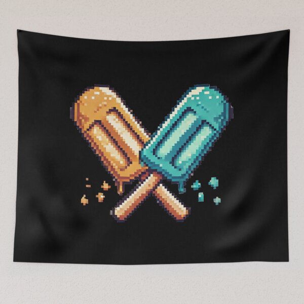 Item preview, Just Amber & Peacock Blue Ice Cream Bars designed and sold by Fontible.