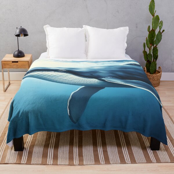 Item preview, Majestic Blue Whale Portrait Marine Wildlife Conservation designed and sold by kakarikihill.