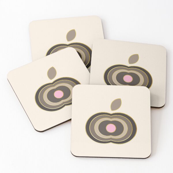 Item preview, Mocha and pink retro 70s apple designed and sold by Home Cyn Home.