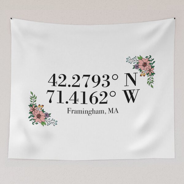 Item preview, Framingham, MA Coordinates designed and sold by mynameisliana.