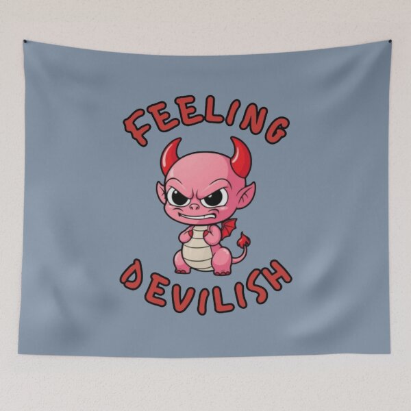 Item preview, Feeling Devilish - Cute Cartoon Devil designed and sold by LMoonDesigns.