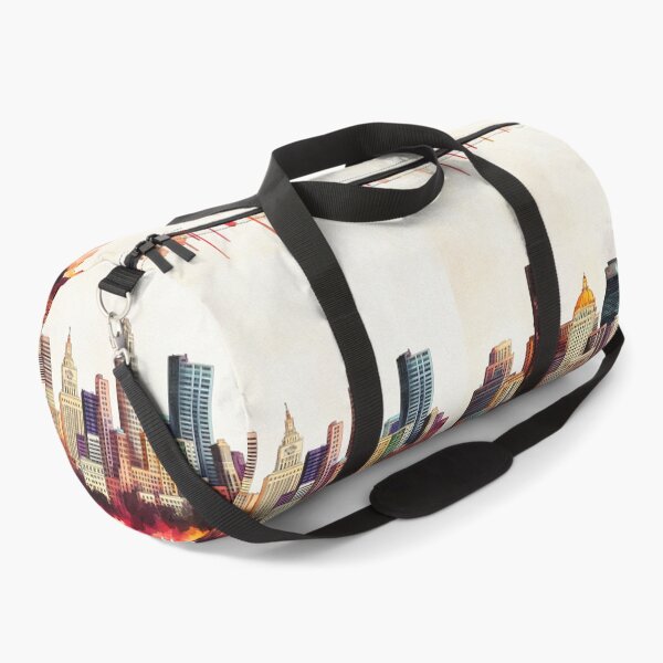 Item preview, Denver Skyline Watercolor Art - Vibrant Urban Cityscape Print designed and sold by Rocky Mountain Artistry.