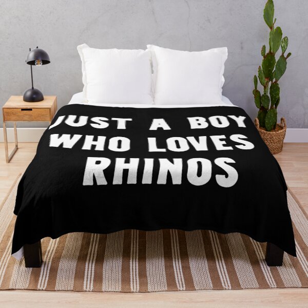 Item preview, Just A Boy Who Loves Rhinos Funny Rhino Lover designed and sold by RareBunny.