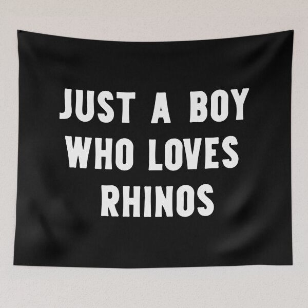 Item preview, Just A Boy Who Loves Rhinos Funny Rhino Lover designed and sold by RareBunny.