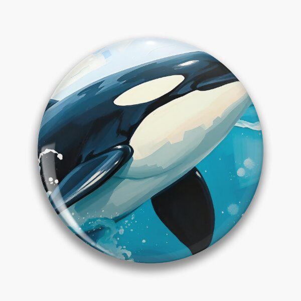 Item preview, Orca Portrait Killer Whale Marine Wildlife Conservation designed and sold by kakarikihill.