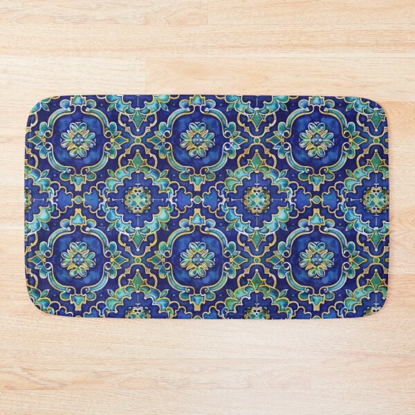 Item preview, Elegant Teal and Blue "Cloisonne" Seamless Pattern designed and sold by dawnleblanc55.