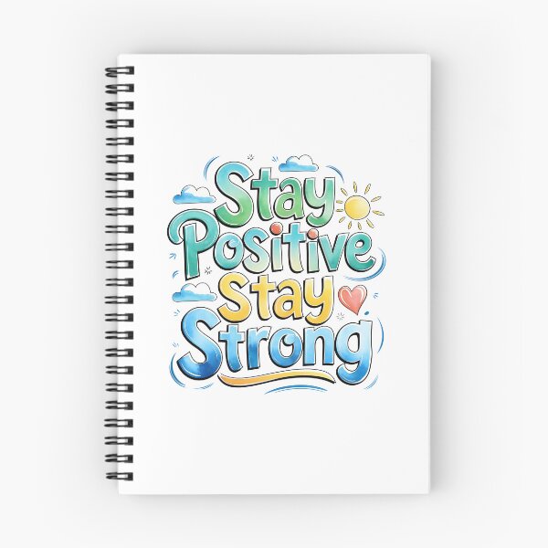 Item preview, Stay Positive, Stay Strong - Cute Watercolor Motivational Quotes designed and sold by RiceArtShop.