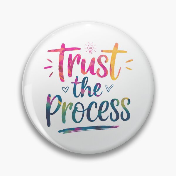 Item preview, Trust The Process - Watercolor Motivational Quotes designed and sold by RiceArtShop.