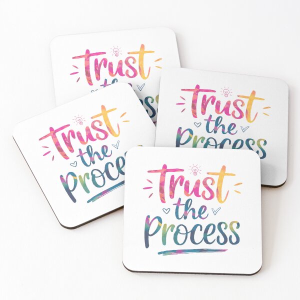 Item preview, Trust The Process - Watercolor Motivational Quotes designed and sold by RiceArtShop.