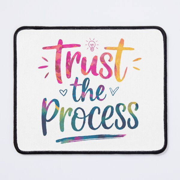 Item preview, Trust The Process - Watercolor Motivational Quotes designed and sold by RiceArtShop.