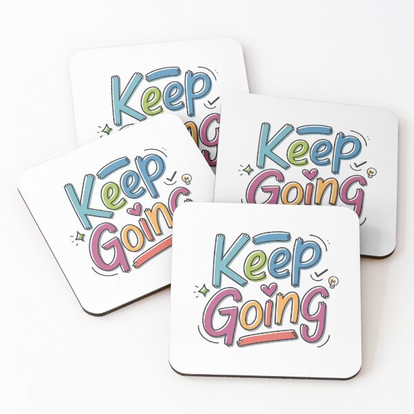 Item preview, Keep Going - Cute Motivational Quotes designed and sold by RiceArtShop.