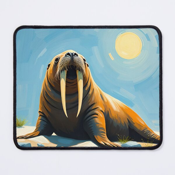 Item preview, Walrus Portrait Arctic Marine Wildlife Conservation designed and sold by kakarikihill.