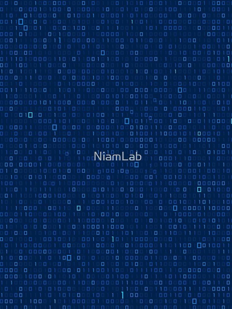 Thumbnail 3 of 3, Scarf, digital technology, binary code program pattern  designed and sold by NiamLab.