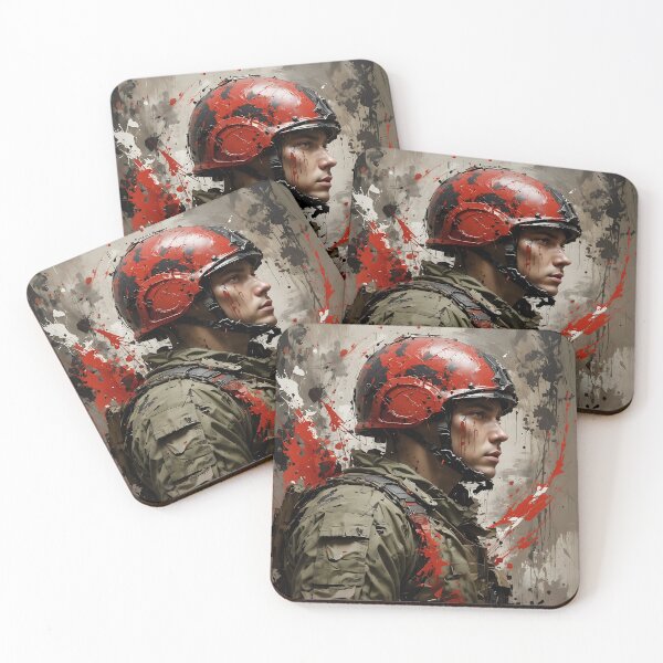 Item preview, Copy of Abstract Expressionist Soldier – Emotion in Motion designed and sold by AI-Syn-Pro.