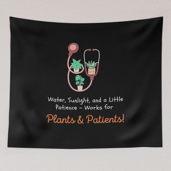 Item preview, Water, Sunlight & Patience – Funny Gardening & Medical Quote | Plant & Doctor Life designed and sold by ipot.