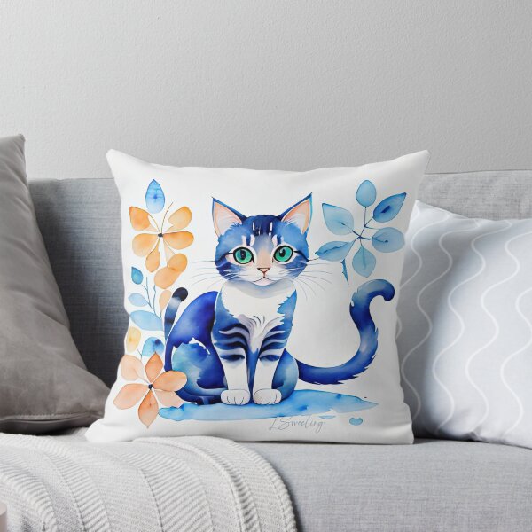 Aperçu de l'œuvre Chats mignons à l'aquarelle créée et vendue par Godd Status.