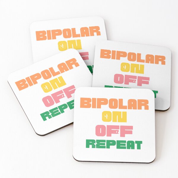 Item preview, Bipolar: On Off Repeat – Funny Sarcastic Mental Health designed and sold by CuteDesignables.