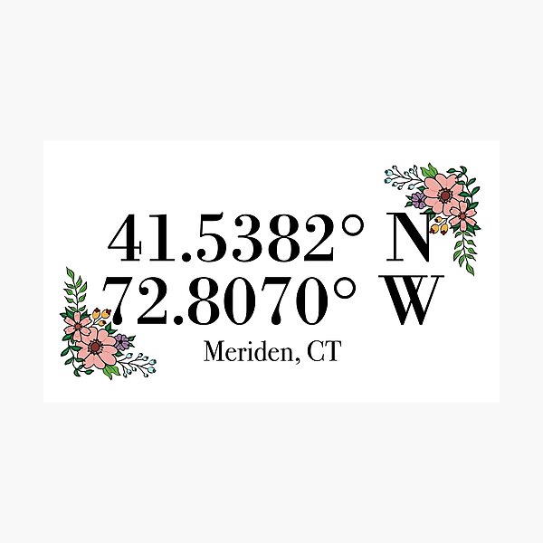Item preview, Meriden, CT Coordinates designed and sold by mynameisliana.