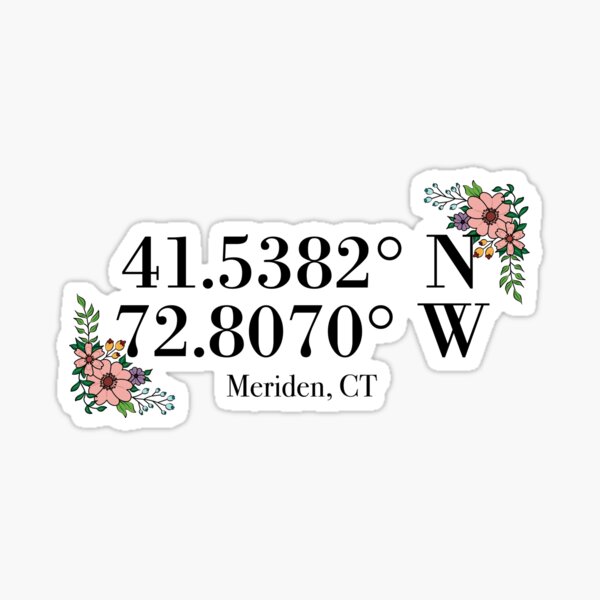 Item preview, Meriden, CT Coordinates designed and sold by mynameisliana.