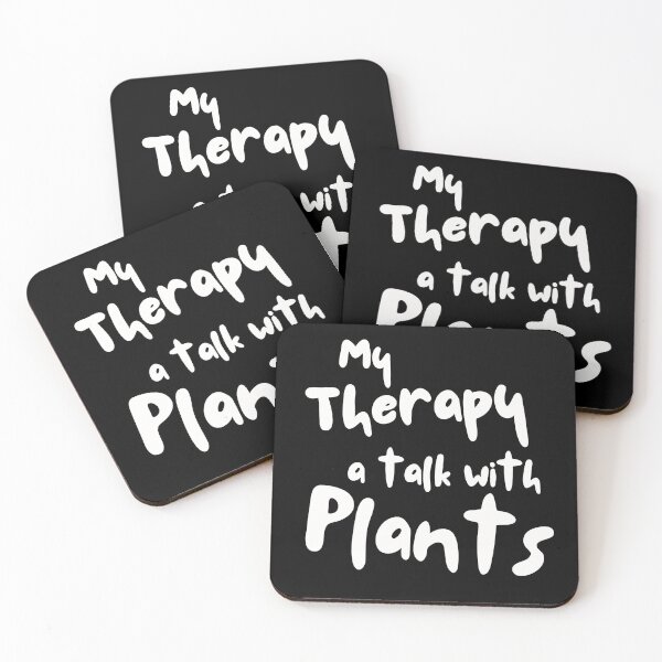Item preview, My Therapy – Talking to Plants | Funny Self-Care & Wellness Quote designed and sold by ipot.