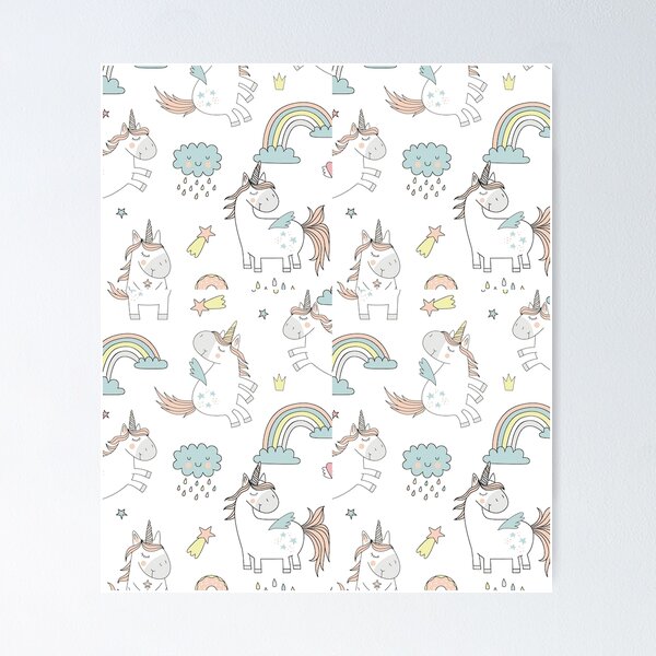 Item preview, Childish Seamless With Unicorns designed and sold by Masonixem.