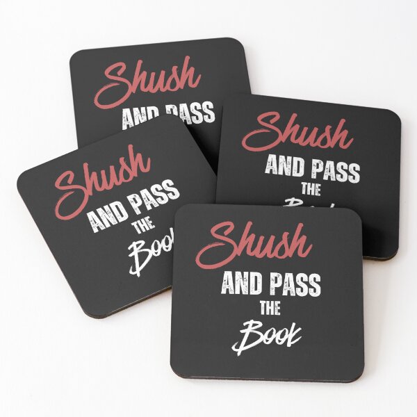 Item preview, Library Clerk Shirt – "Shush and Pass The Book" Funny Librarian Gift designed and sold by CuteDesignables.