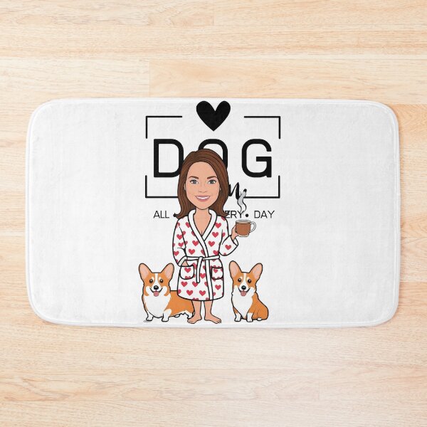 Item preview,  Dog Mom All Day Every Day – Cozy Morning with a Welsh Corgi Pembroke designed and sold by GoodyPaws.