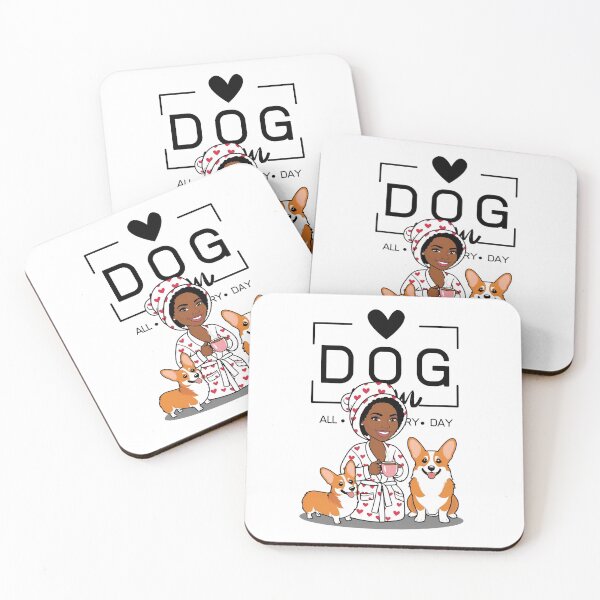Item preview, Dog Mom All Day Every Day – Cozy Morning with a Welsh Corgi Pembroke designed and sold by GoodyPaws.