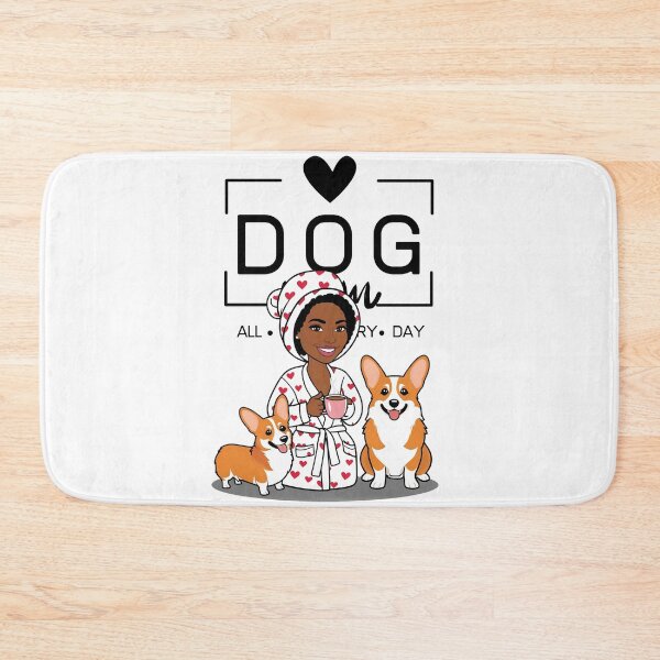 Item preview, Dog Mom All Day Every Day – Cozy Morning with a Welsh Corgi Pembroke designed and sold by GoodyPaws.