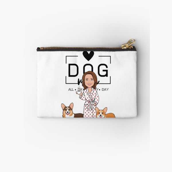 Item preview, Dog Mom All Day Every Day – Cozy Morning with a Welsh Corgi Pembroke designed and sold by GoodyPaws.