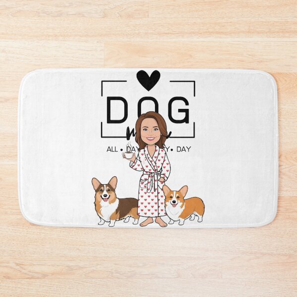 Item preview, Dog Mom All Day Every Day – Cozy Morning with a Welsh Corgi Pembroke designed and sold by GoodyPaws.