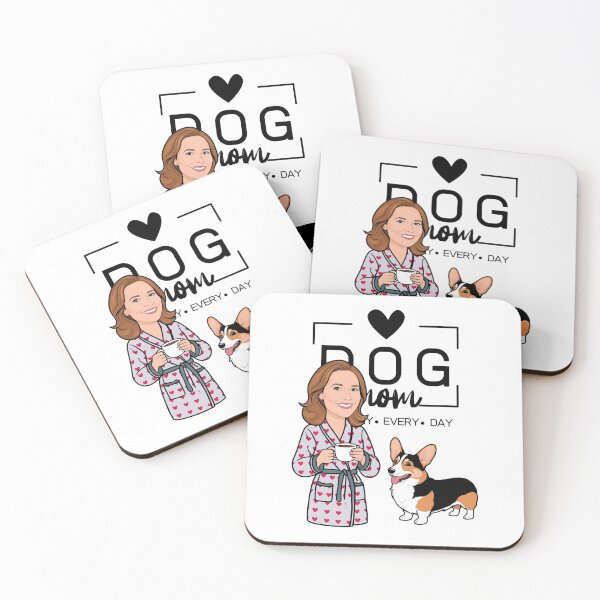 Item preview, Dog Mom All Day Every Day – Cozy Morning with a Welsh Corgi Pembroke designed and sold by GoodyPaws.