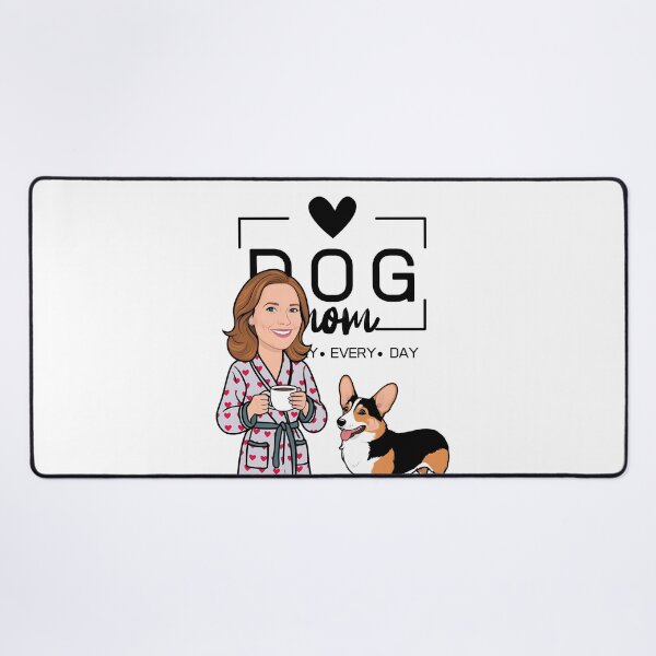 Item preview, Dog Mom All Day Every Day – Cozy Morning with a Welsh Corgi Pembroke designed and sold by GoodyPaws.