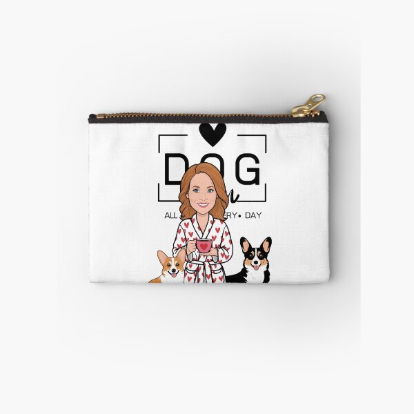 Item preview, Dog Mom All Day Every Day – Cozy Morning with a Welsh Corgi Pembroke designed and sold by GoodyPaws.
