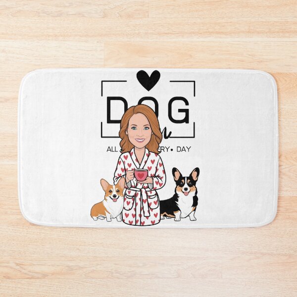 Item preview, Dog Mom All Day Every Day – Cozy Morning with a Welsh Corgi Pembroke designed and sold by GoodyPaws.
