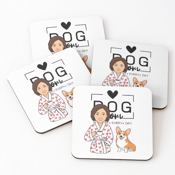 Item preview, Dog Mom All Day Every Day – Cozy Morning with a Welsh Corgi Pembroke designed and sold by GoodyPaws.