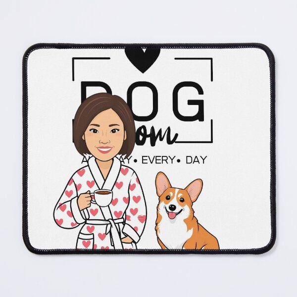 Item preview, Dog Mom All Day Every Day – Cozy Morning with a Welsh Corgi Pembroke designed and sold by GoodyPaws.