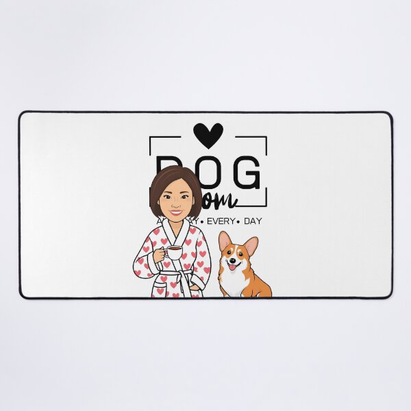 Item preview, Dog Mom All Day Every Day – Cozy Morning with a Welsh Corgi Pembroke designed and sold by GoodyPaws.