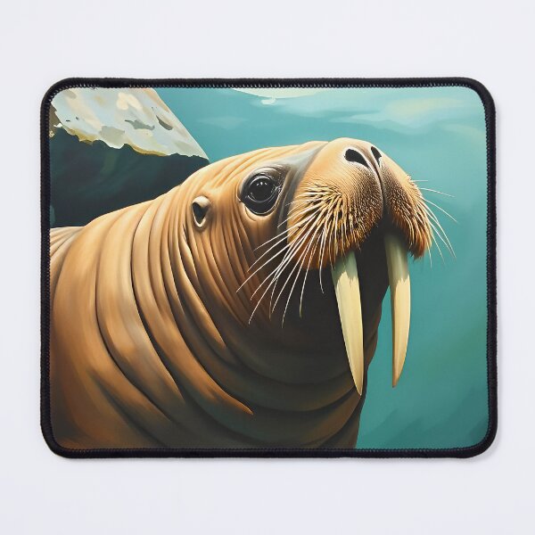 Item preview, Close Up Walrus Portrait Arctic Marine Wildlife Conservation designed and sold by kakarikihill.