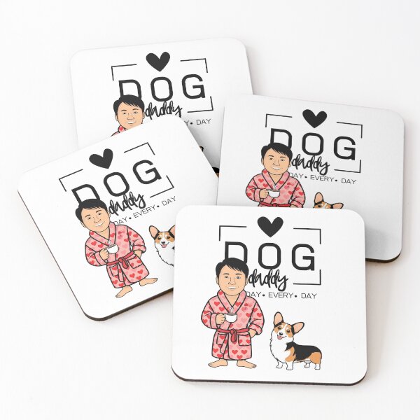 Item preview, Dog Dad All Day Every Day – Cozy Morning with a Welsh Corgi Pembroke designed and sold by GoodyPaws.