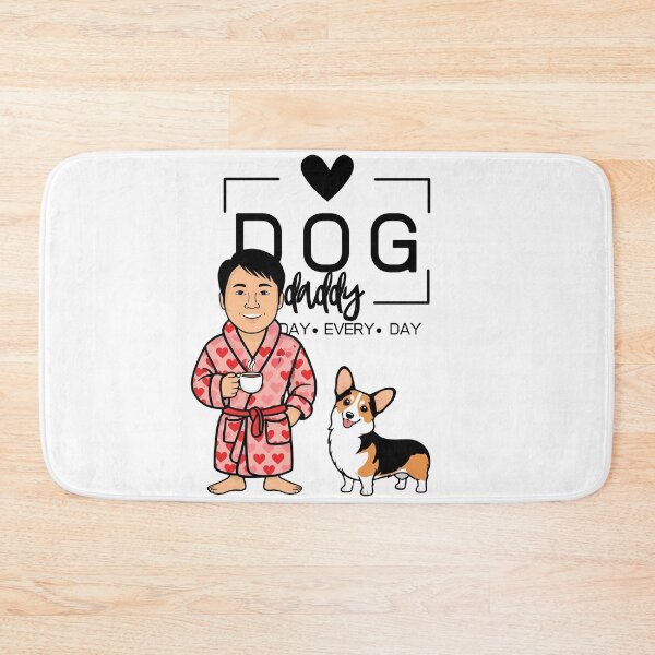 Item preview, Dog Dad All Day Every Day – Cozy Morning with a Welsh Corgi Pembroke designed and sold by GoodyPaws.