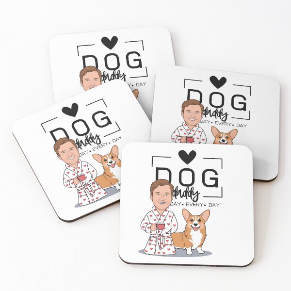 Item preview, Dog Dad All Day Every Day – Cozy Morning with a Welsh Corgi Pembroke designed and sold by GoodyPaws.