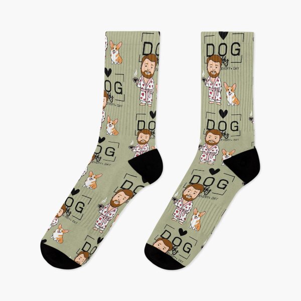 Item preview, Dog Dad All Day Every Day – Cozy Morning with a Welsh Corgi Pembroke designed and sold by GoodyPaws.