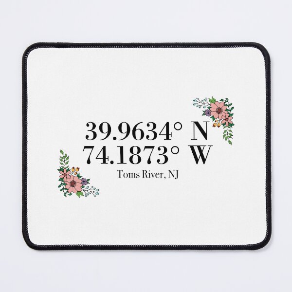 Item preview, Toms River, NJ Coordinates designed and sold by mynameisliana.