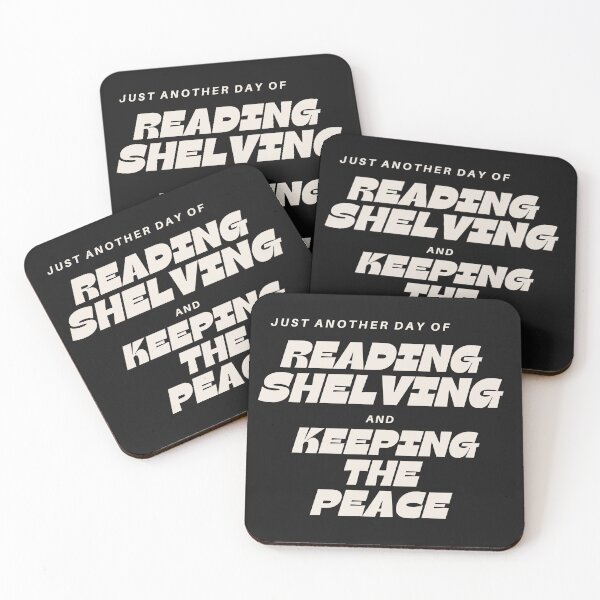 Item preview, Library Clerk Shirt – "Just Another Day of Reading, Shelving, and Keeping the Peace" Funny Librarian designed and sold by CuteDesignables.